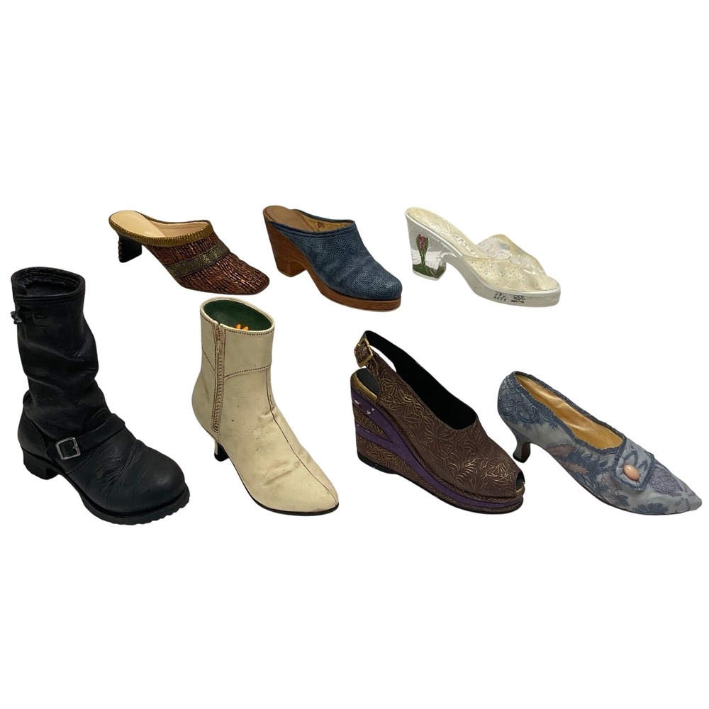 Just the Right Shoe by Raine Miniature Collectible Lot of 7 Assorted Styles